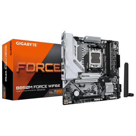 Материнська плата GIGABYTE  B850M FORCE WF6E sAM5 B850 2xDDR5 M.2 Wi-Fi BT HDMI DP mATX - фото 4