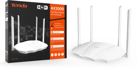 Маршрутизатор TENDA RX9 AX3000, 3xGE LAN, 1xGE WAN - фото 5