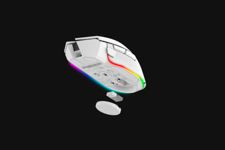 Миша Razer Basilisk V3 Pro, RGB, USB-A/WL/BT, білий - фото 3 Миша Razer Basilisk V3 Pro, RGB, USB-A/WL/BT, білий - фото 3