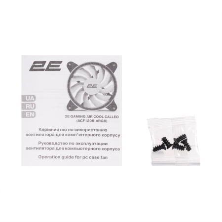 Корпусний вентилятор 2E GAMING Air Cool ACF1206-ARGB, 120мм, 1200rpm, 6pin, 25dBa, чорний - фото 11