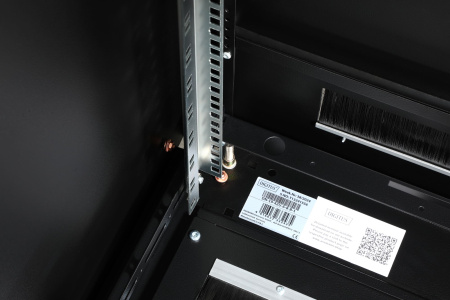 Шафа DIGITUS 19", 42U, Network Unique, передні двері зі склом, 600x800 мм, 1200кг максимально, чорна - фото 10