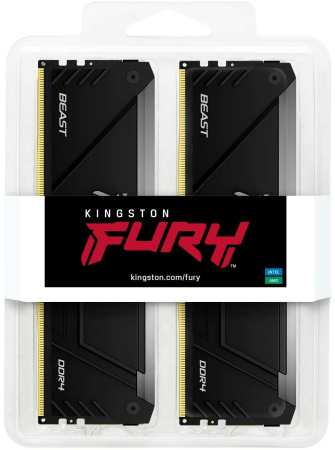 Kingston Пам'ять ПК Kingston DDR4 16GB KIT (8GBx2) 3600 FURY Beast RGB - фото 3