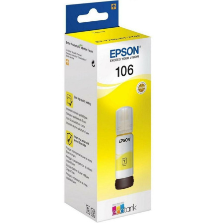 Контейнер з чорнилом Epson 106 EcoTank L7160/L7180 yellow - фото 2
