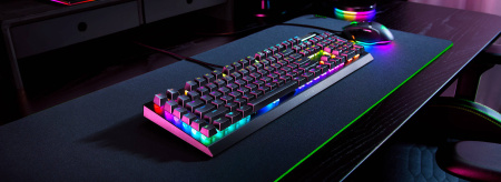 Клавіатура механічна Razer BlackWidow V4 X 110key, Green Switch, USB-A, EN/RU, RGB, чорний - фото 6