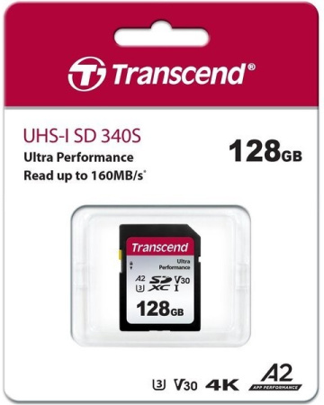 Карта пам'яті Transcend SD 128GB C10 UHS-I U3 A2 R160/W90MB/s 4K - фото 5