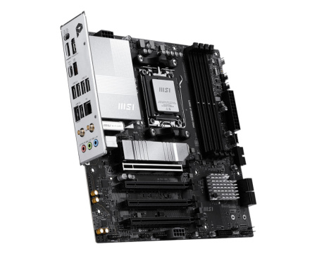 Материнcька плата MSI PRO B850M-P WIFI sAM5 B850 4xDDR5 M.2 HDMI DP Wi-Fi BT mATX - фото 3