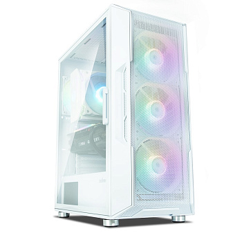 Корпус Zalman I3 Neo без БЖ, 1xUSB3.0, 2xUSB2.0, 4x120мм RGB, VGA 355мм, LCS ready, TG Side Panel, ATX, білий