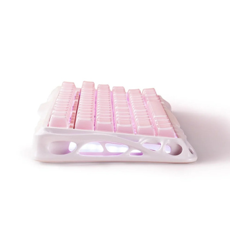 Клавіатура механічна GravaStar Mercury K1 80keys, GravaStar x Kailh Cheery Pink, EN, BT/WL/USB, Sakura Pink - фото 13