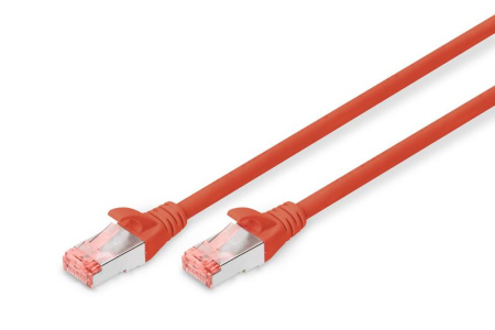 Патч-корд DIGITUS CAT 6 S-FTP, 3м, AWG 27/7, LSZH, червоний - фото 1
