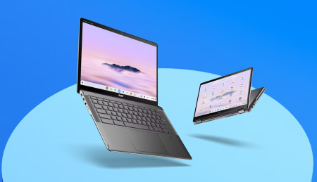 Acer Ноутбук Chromebook Plus Spin 514 CP514-4HN 14" WUXGA IPS Touch, Intel 5-120U, 8GB, F256GB, UMA, ChromeOS, сірий - фото 2