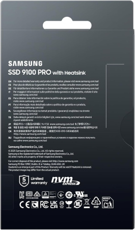 Накопичувач SSD Samsung M.2 1TB PCIe 5.0 9100PRO+ радіатор - фото 9