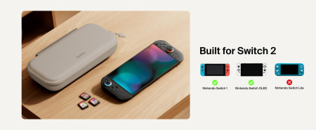 Чохол Belkin із акумулятором 10000мА·год для Nintendo Switch 2, Sand - фото 4