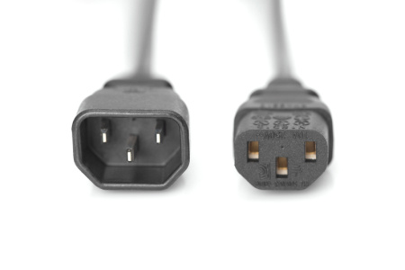 Кабель живлення DIGITUS C13 > C14, 1.2м, чорний - фото 5