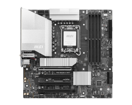 MSI Материнcька плата PRO B860M-A WIFI s1851 B860 4xDDR5 M.2 HDMI DP WiFi BT mATX - фото 1