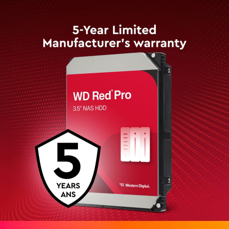 Жорсткий диск WD  8TB 3.5" 7200 256MB SATA Red Pro NAS - фото 3