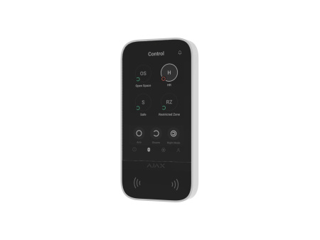 Клавіатура з сенсорним дисплеєм Ajax KeyPad TouchScreen, jeweller, бездротовий, білий - фото 15