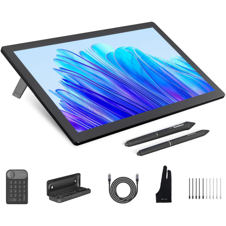 Графічний монітор Huion 19" Kamvas Pro 19,4K  USB-Cх2, 3.5 mini-jack, сірий темний - фото 3