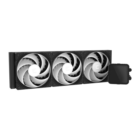 Система рідинного оxолодження  Zalman Alpha 2DS A36 ARGB, LGA1851, 1700, 1200, 115x, AM5, AM4, TDP 350W, чорний - фото 2