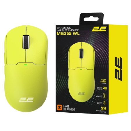 2E Gaming Миша MG355 WL, RGB, USB-A/WL, жовтий - фото 10