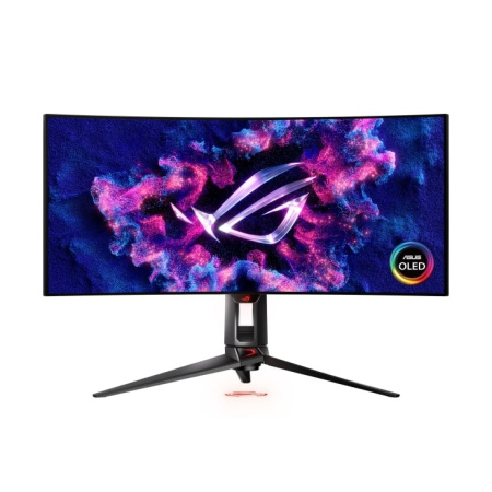 ASUS Монітор 33.9" ROG Swift PG34WCDM OLED, 3440x1440, 21:9, 240Hz, 0.03ms, DCI-P3 99%, CURVED, AdaptiveSync, HAS, HDR400 - фото 1