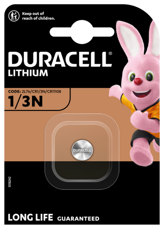 Спеціальна літієва батарейка Duracell 1/3N 3V, (2L76 / CR1 / 3N / CR11108), 1 шт. в упаковці
 - фото 2