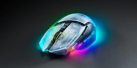 Миша Razer Basilisk V3 Pro 35K, RGB, USB-A/WL/BT, Phantom White Ed. - фото 6