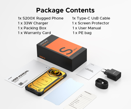 Смартфон Doogee S200X 5G 6.72" 12/512ГБ, 2SIM, 10100мА•год, чорний (з тепловізором) - фото 3