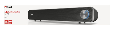 Акустична система Trust Arys Саундбар, USB/AUX, чорний - фото 3