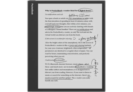 PocketBook Електронна книга 1042 InkPad Eo, Mist Grey - фото 8