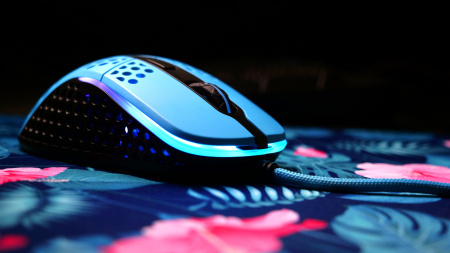 Миша Xtrfy M4, USB-A, RGB, Miami Blue - фото 4
