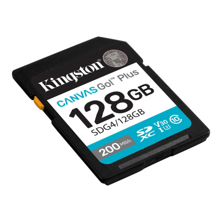 Kingston Карта пам'яті Kingston SD 128GB C10 UHS-I U3 V30 R200MB/s - фото 2