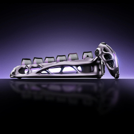 Клавіатура магнітна GravaStar Mercury V75 Pro 80keys, GravaStar x Gateron Jade Gaming, USB-A, 8k, RGB, Iron Purple - фото 11