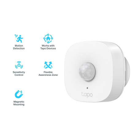 Розумний датчик руху TP-LINK Tapo T100 868Mhz / 922MHz 120* - фото 4 Розумний датчик руху TP-LINK Tapo T100 868Mhz / 922MHz 120* - фото 4