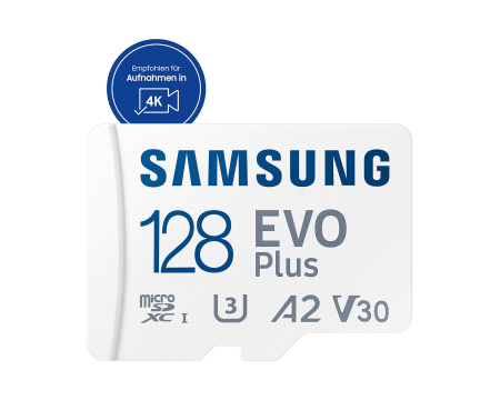 Карта пам'яті Samsung microSD 128GB C10 UHS-I  R130MB/s Evo Plus + SD - фото 2