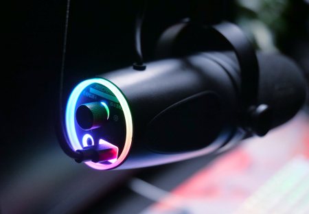 Мікрофон геймінговий CHERRY XTRFY NGALE X, Cardioid, USB-A, 2м, RGB, чорний - фото 5