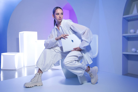 Acer Ноутбук Nitro V 14 ANV14-61 14.5" WQXGA IPS, AMD R7-8845HS, 32GB, F1TB+F1TB, NVD4050-6, Lin, білий - фото 17