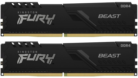 Пам'ять ПК Kingston DDR4 16GB KIT (8GBx2) 3200 FURY Beast - фото 2