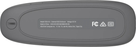 Портативний корпус ASUS для SSD COBBLE/GRAY/G/AS/ESD-A1A /GRAY/G/ PCIe NVMe M.2 2230/2242/2260/2280 USB Type-C 3.2 Gen 2x1 сірий - фото 10