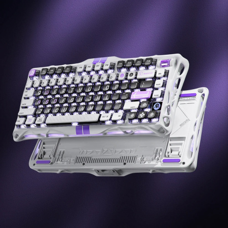 Клавіатура механічна GravaStar Mercury V75 80keys, Magnetic Jade Pro, 8K, USB-A, RGB, Mecha Gray - фото 3 Клавіатура механічна GravaStar Mercury V75 80keys, Magnetic Jade Pro, 8K, USB-A, RGB, Mecha Gray - фото 3