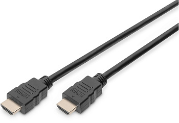 Кабель DIGITUS HDMI (M/M), High speed/Ethernet, 1м, чорний