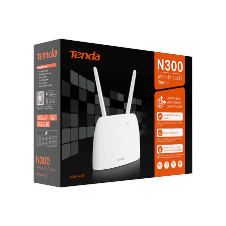 Маршрутизатор TENDA 4G06C N300, 4G/LTE, 1xFE LAN, 1xFE LAN/WAN, 1xRJ11, Cлот для SIM-карти - фото 3