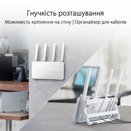 Маршрутизатор ASUS ExpertWIFI EBR63 AX3000, 4xGE LAN, 1xGE WAN, 1xUSB3.2, 1xUSB2.0, MESH - фото 8