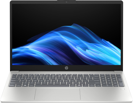 Ноутбук HP 15-fd0187ua 15.6" FHD IPS AG, Intel 7-150U, 24GB, F512GB, UMA, DOS, сріблястий - фото 1