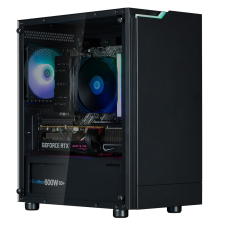 Zalman Корпус T4 Plus без БЖ, 2xUSB3.0, 1xUSB2.0, 1x120мм ARGB, VGA 3200мм, mATX, чорний - фото 15
