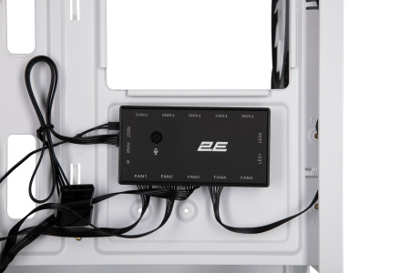 Корпус 2E GAMING Calleo GB700W без БЖ, 2xUSB3.0, 1xUSB2.0, 4x120мм ARGB, VGA 320мм, LCS ready, контролер з пультом, TG Side Window, mATX, білий - фото 20