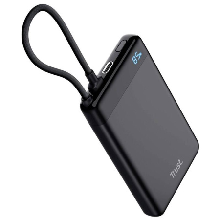 Акумулятор портативний літій-іонний power bank Trust Fiera, 10000мА·год, 2хUSB-C, 20W, PD/QC 3.0, чорний - фото 8