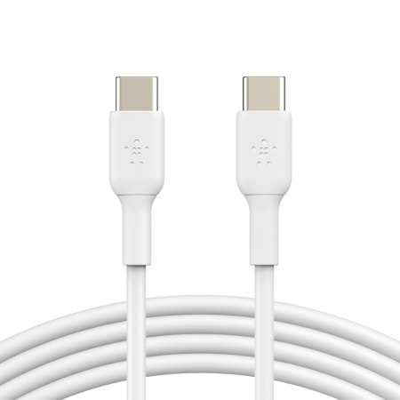 Кабель USB-C > USB-C заряджання/синхронізації Belkin 1м, 60Вт, Type-C, PVC, білий - фото 1
