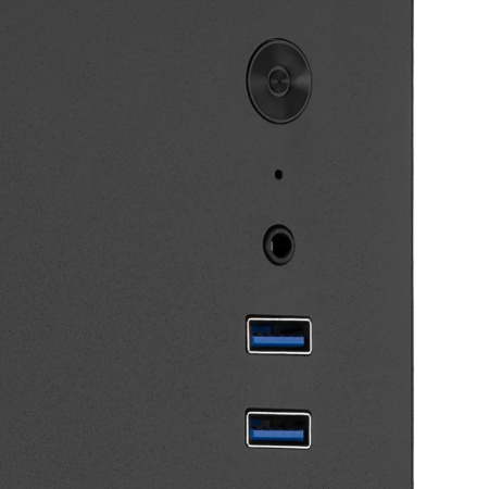 Корпус 2E Credo V200B без БЖ, 2xUSB3.0, 1x80мм, VGA 250мм, mATX, чорний - фото 6