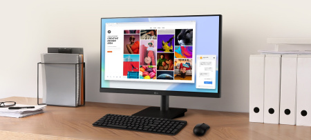 LG Монітор 23.8" 24MS500-B 2xHDMI, Audio, IPS, 100Hz - фото 2 LG Монітор 23.8" 24MS500-B 2xHDMI, Audio, IPS, 100Hz - фото 2