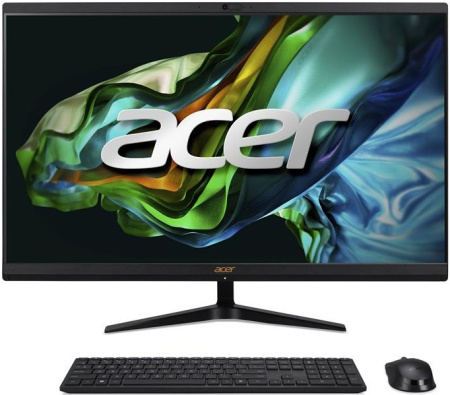 Acer Комп'ютер персональний моноблок Aspire C24-1800 23.8" FHD, Intel i5-12450H, 16GB, F1024GB, UMA, WiFi, кл+м, без ОС, чорний - фото 1